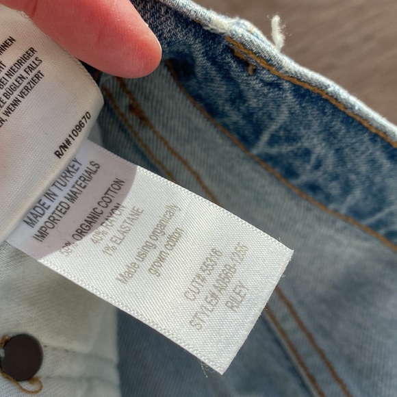 AGOLDE Riley high rise straight leg jeans size 25 - Picture 3 of 6